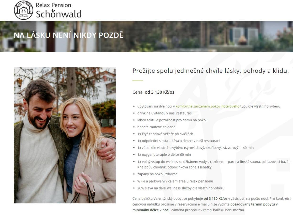 Relax pension Schonwald Budisov nad Budisovkou Exterior foto